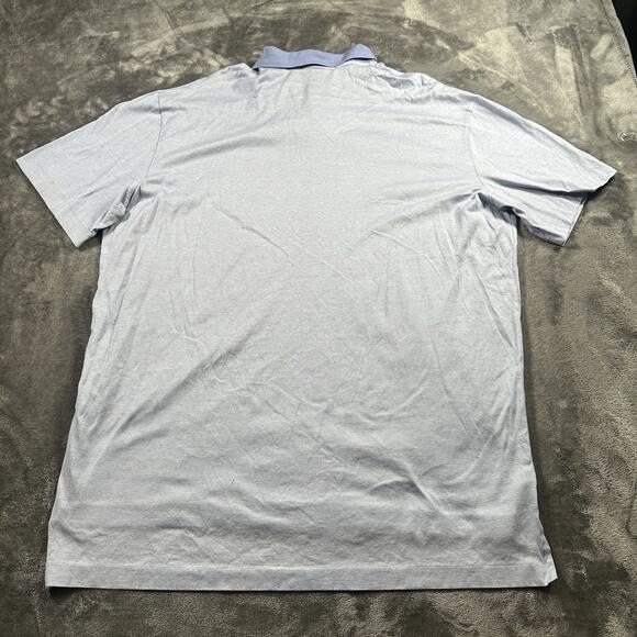 Polo Ralph Lauren Shirt Mens Large Blue‎ Striped Classic Fit Polo Rugby Preppy - Picture 4 of 8